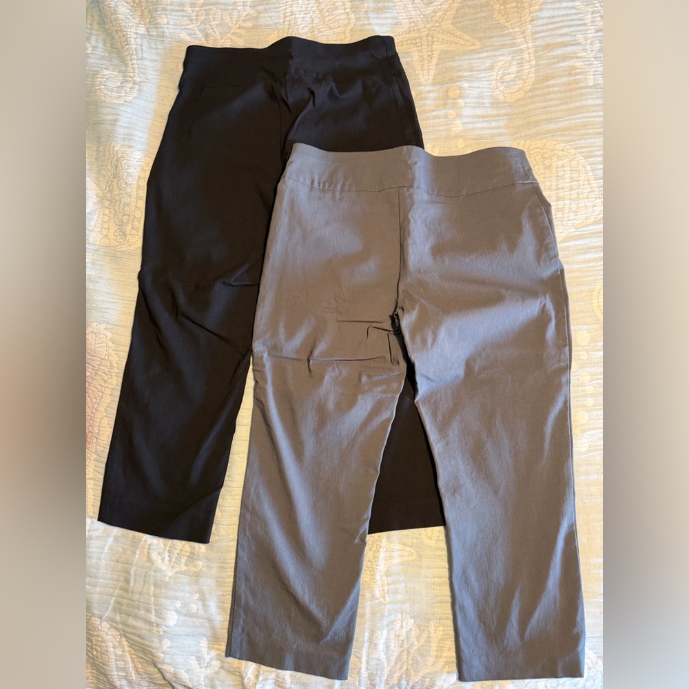 Alfani Gray and Black Straight Leg Pants